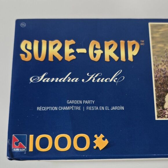 Sandra Kuck Puzzle Garden Party 1000 Piece Sure Grip‎  39" X 27" Sealed - Picture 4 of 7